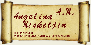 Angelina Miškeljin vizit kartica